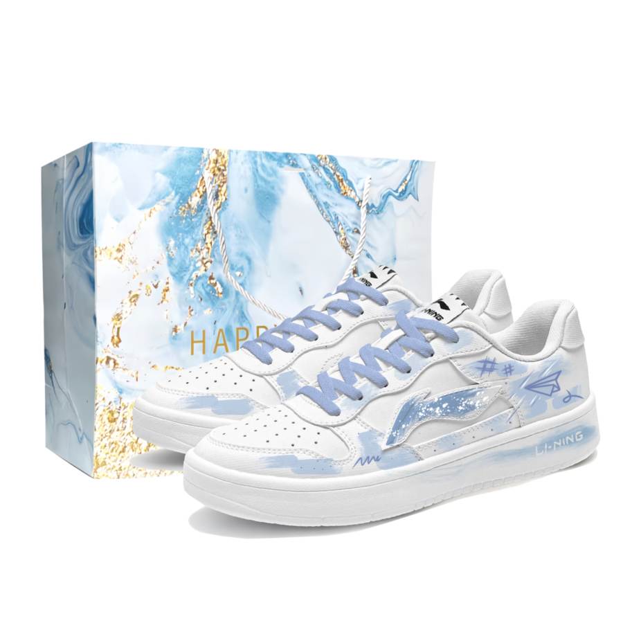 Li-Ning Li Ning Floating Boat Skateboard Shoes Men's Low Top White