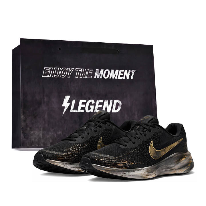 Nike Nike REVOLUTION 7 Running Shoes Unisex Low Top Black/White/Gold