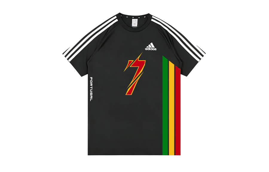 Adidas Adidas Football T Shirts Unisex Black Crew Neck Moderate