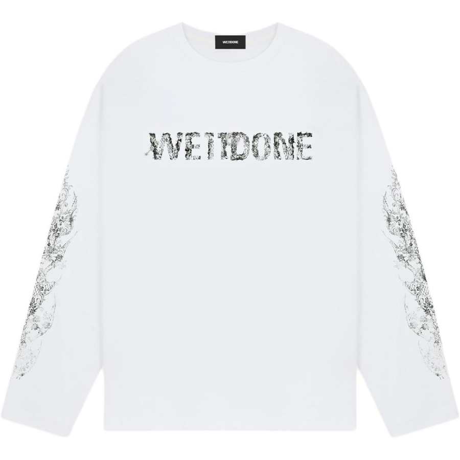 WE11DONE WE11DONE T Shirts Unisex White Crew Neck Moderate