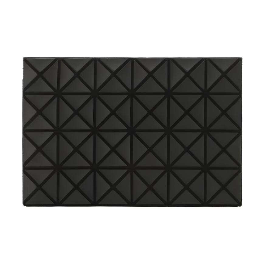 ISSEY MIYAKE Geometric Pattern Cotton Card Holder Unisex Black