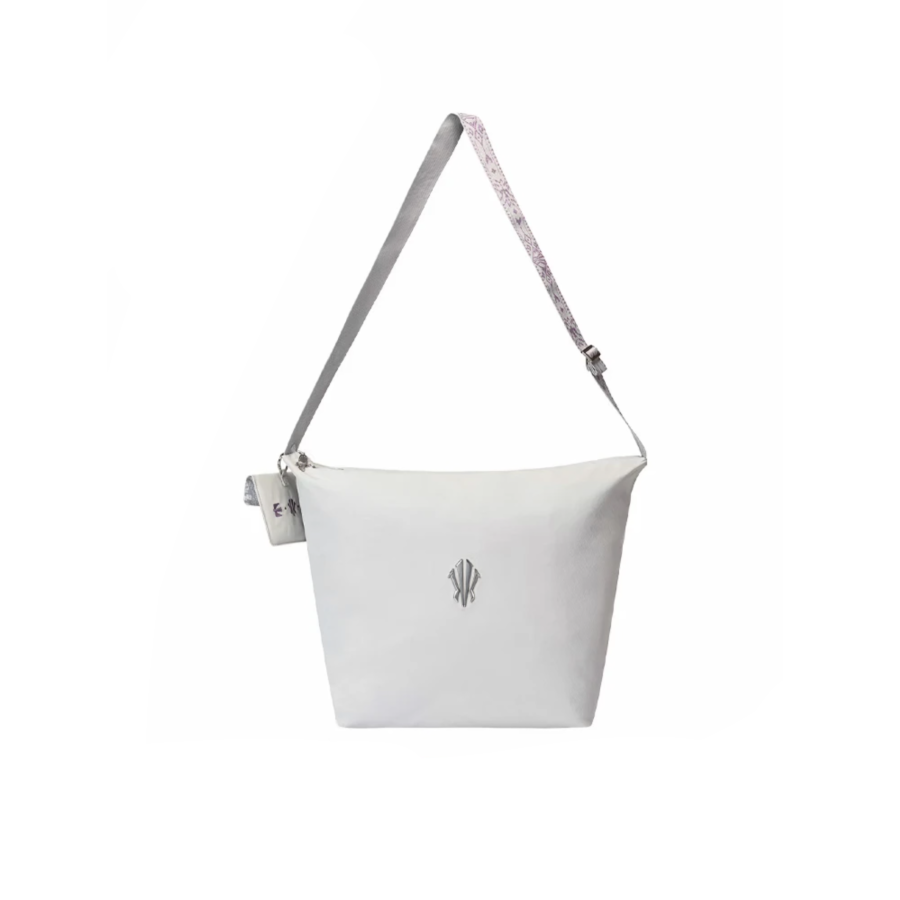 ANTA Basketball Collection Crossbody Bags White Mist Gray Charm Included