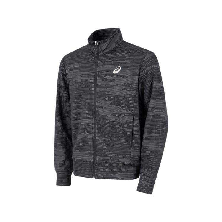 ASICS ASICS Jackets Men's Dark Gray Stand Collar Moderate