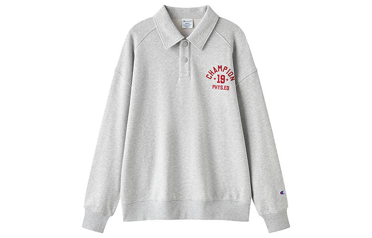 Champion Sweatshirts Unisex Lapel Moderate