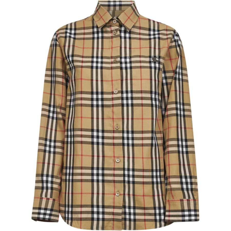 Burberry Burberry Ekd Embeoidered Checked Shirt