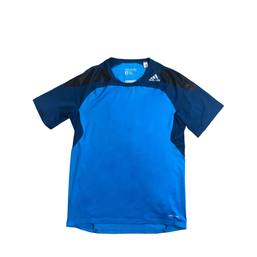 Adidas Adidas Climacool Quick Dry T Shirts Unisex Blue Black Crew Neck