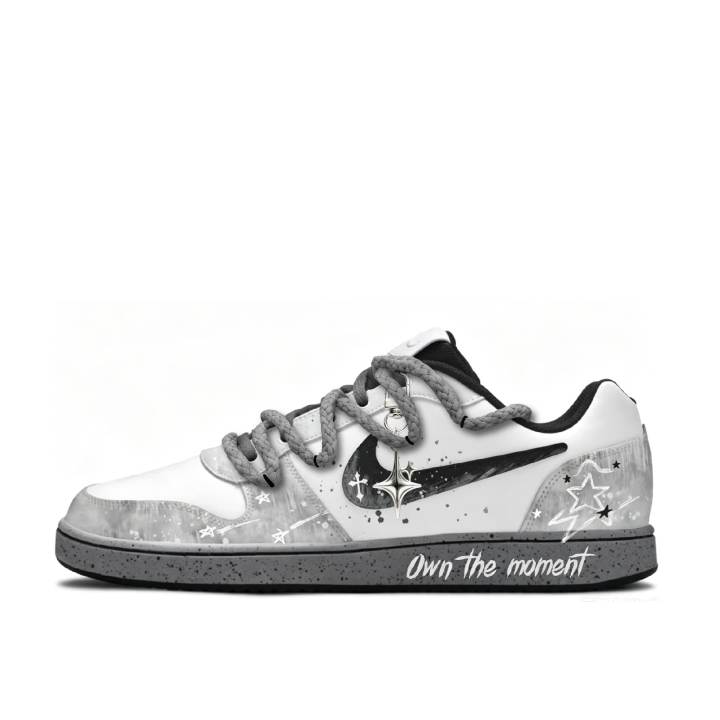 Nike Nike EBERNON Skateboard Shoes Unisex Low Top Black/Gray/White