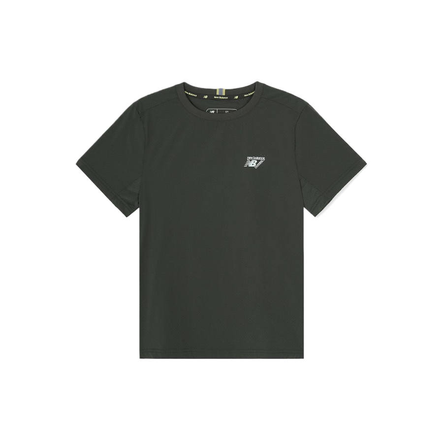 New Balance New Balance NB Athletics T Shirts Women's Charcoal Crew Neck Moderate