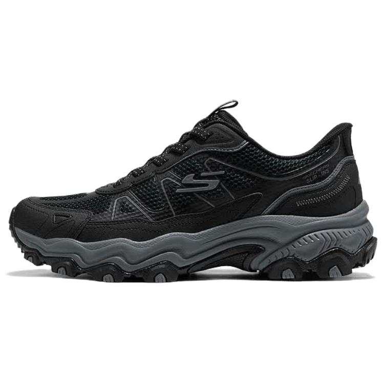 Skechers OUTDOOR MENS Mountaineering & Hiking Shoes Men's Low Top Black/Charcoal Gray