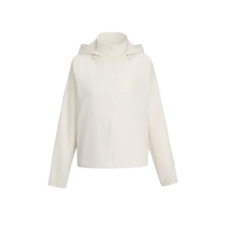 Under Armour Jackets Women's White 110 Hooded Non Detachable Moderate