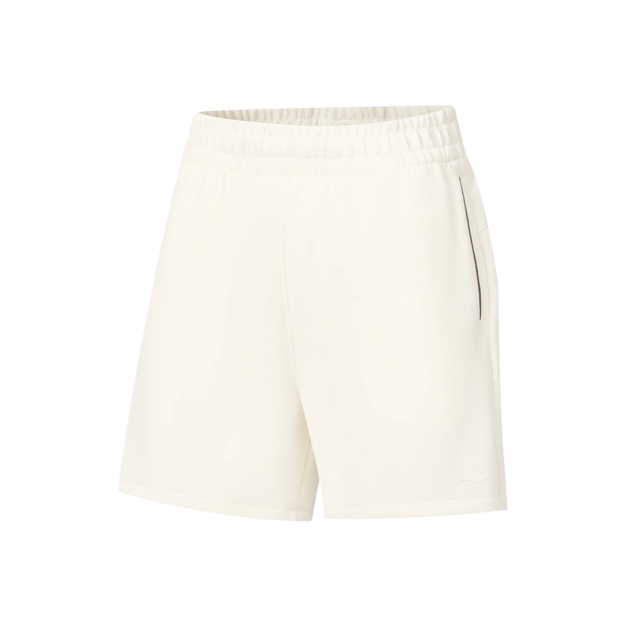 Li-Ning Li Ning Fitness Series Sports Shorts Women's Ivory Moderate