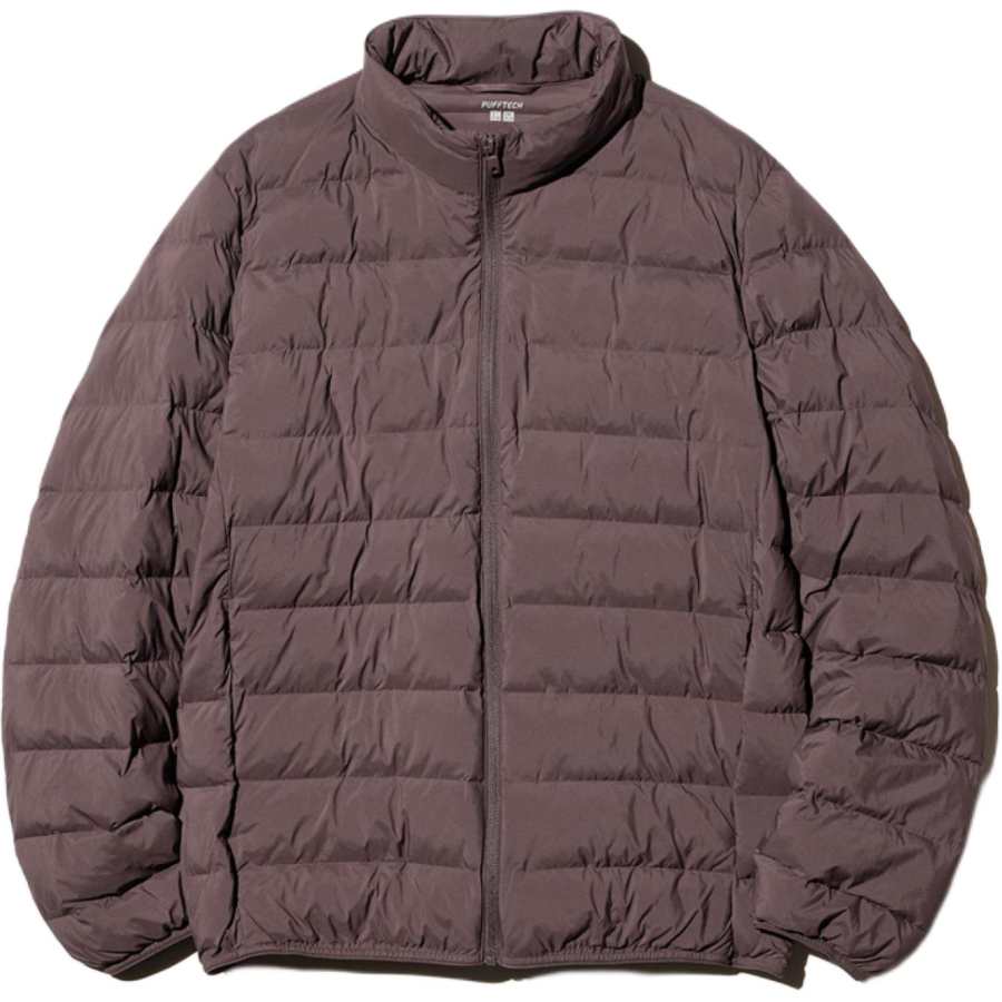 UNIQLO PUFFTECH Puffer Jackets Men's Burgundy Stand Collar Moderate