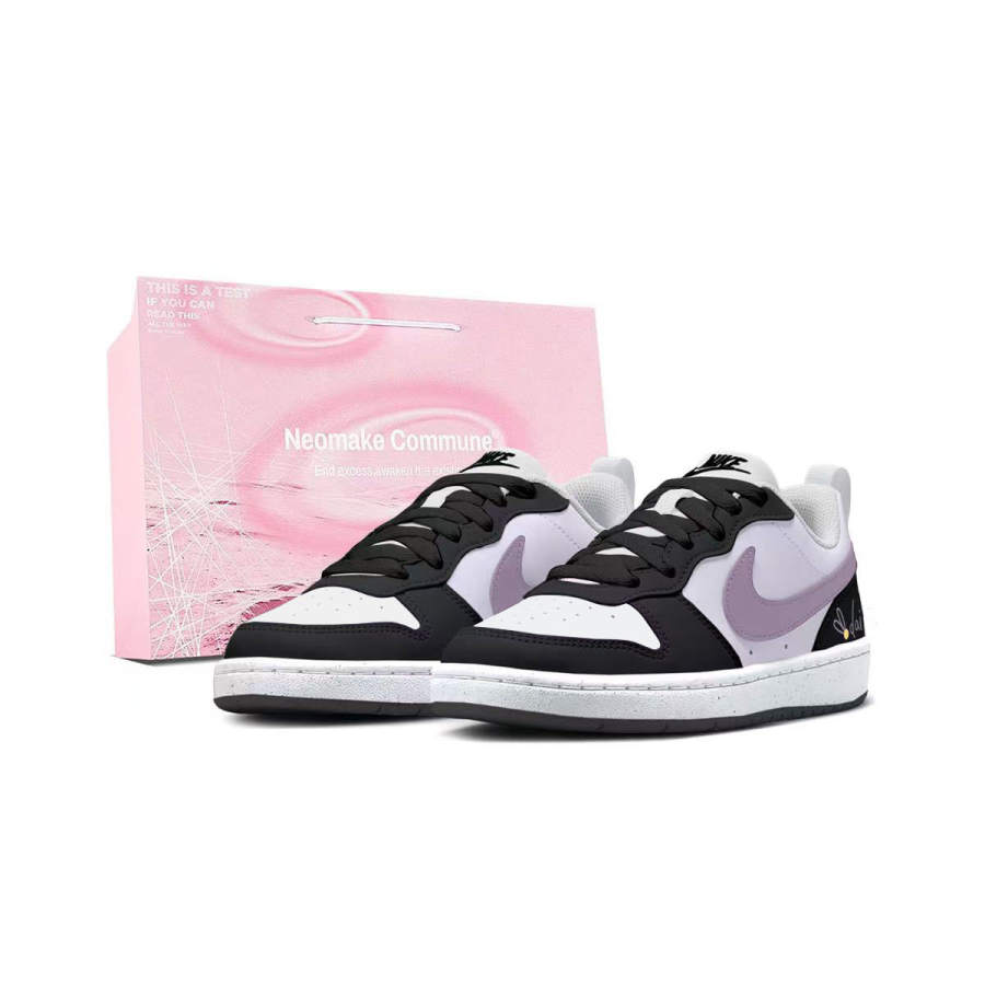 Nike Nike Court Borough Small Daisy Low top Kids' Skateboarding Shoes Dusty Purple Unisex
