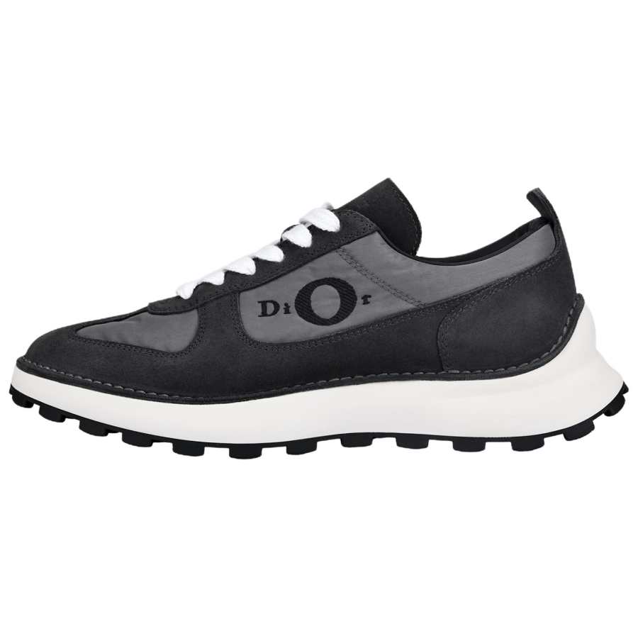 DIOR Squash Low top Casual Shoes Men's Black & Gray