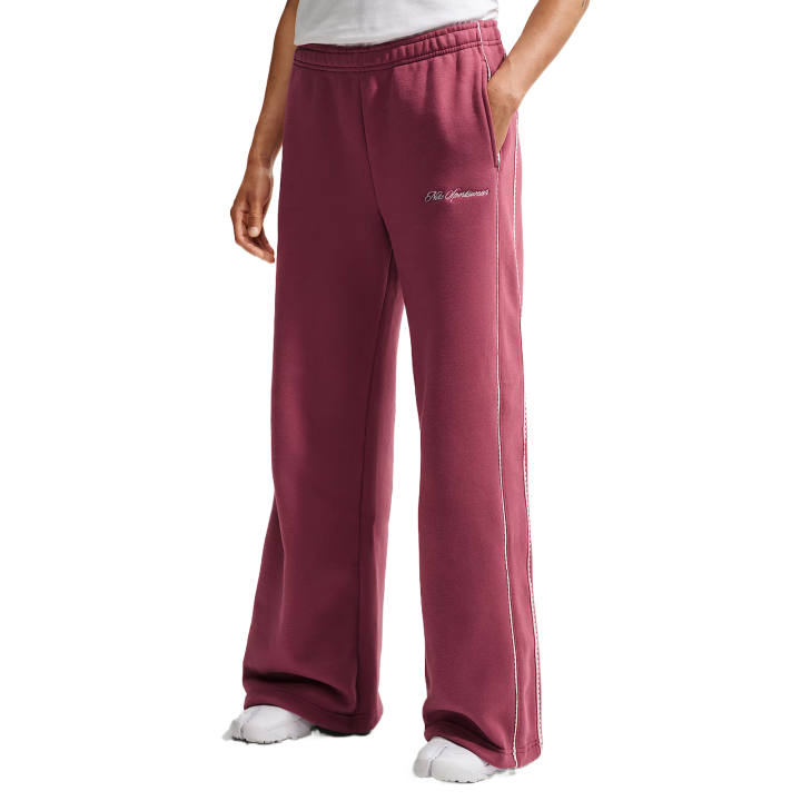 Nike Nike Knitted Sweatpants Women's Pink Mist/Sail/Pink Smoke Moderate Wide Leg Pants