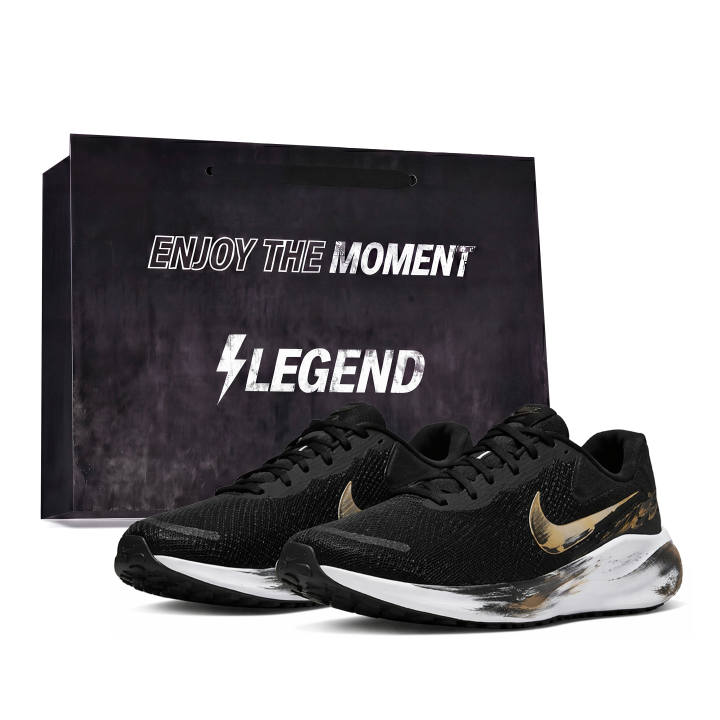 Nike Nike REVOLUTION 7 Running Shoes Unisex Low Top Black/White/Gold