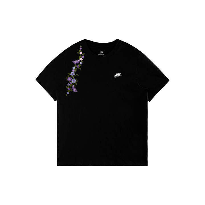 Nike Nike Sportswear T Shirts Unisex Black/White/Dark Gray Crew Neck Moderate