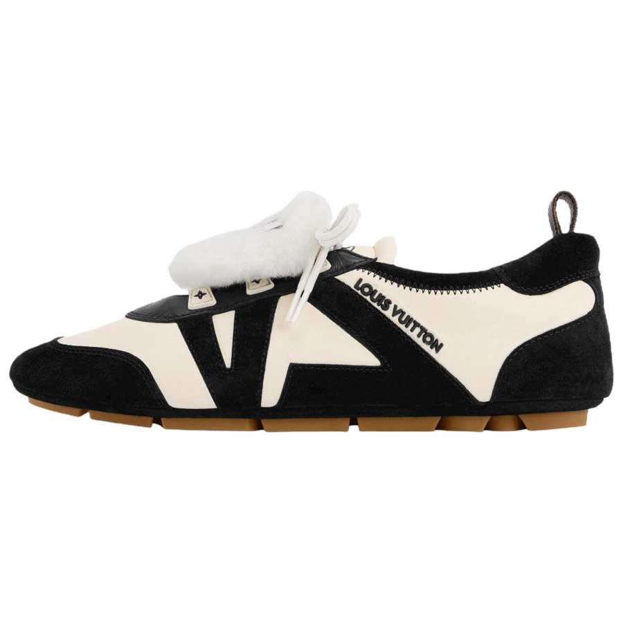 LOUIS VUITTON Casual Shoes Women's Low Top Black/White