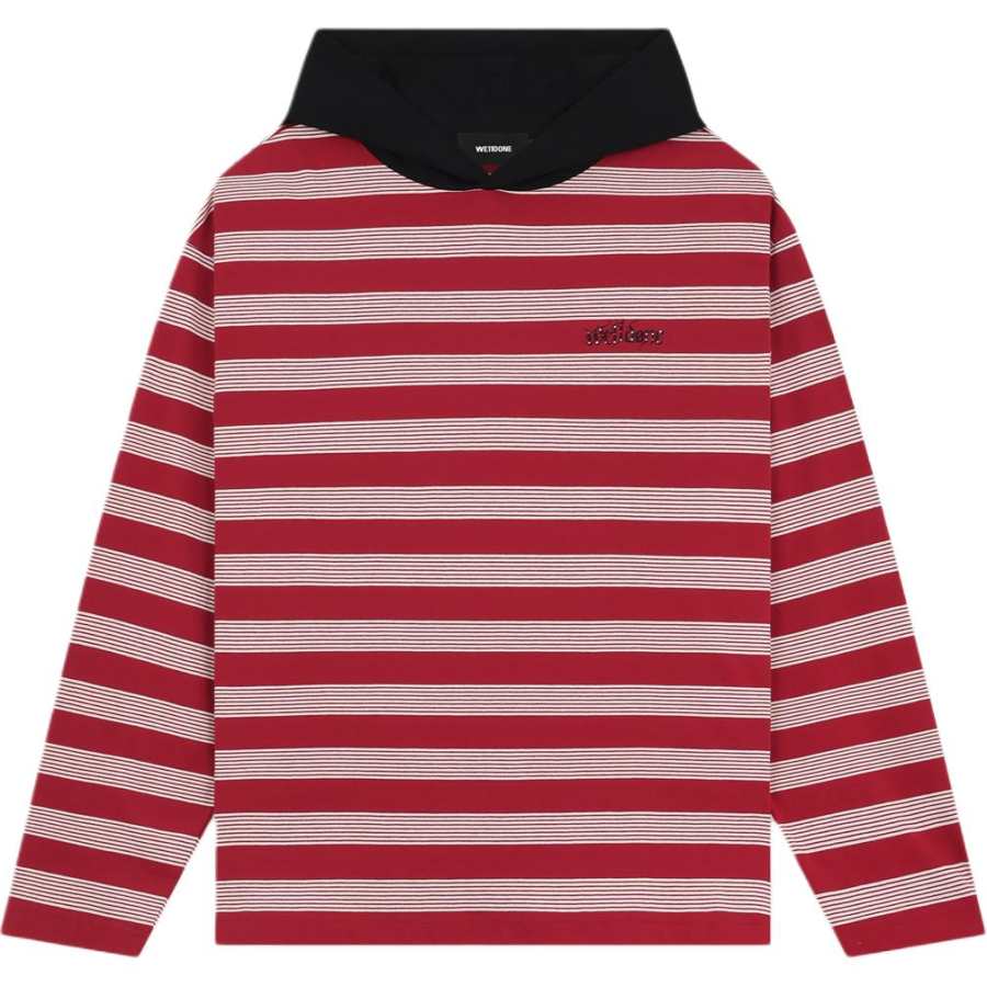 WE11DONE Sweatshirts Unisex Red Hooded Non Detachable Moderate