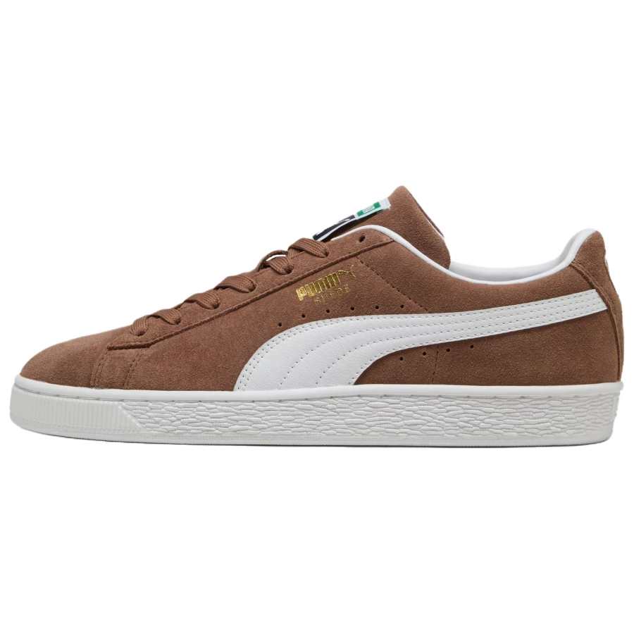 PUMA Suede Classic Skateboard Shoes Unisex Premium Coffee PUMA White