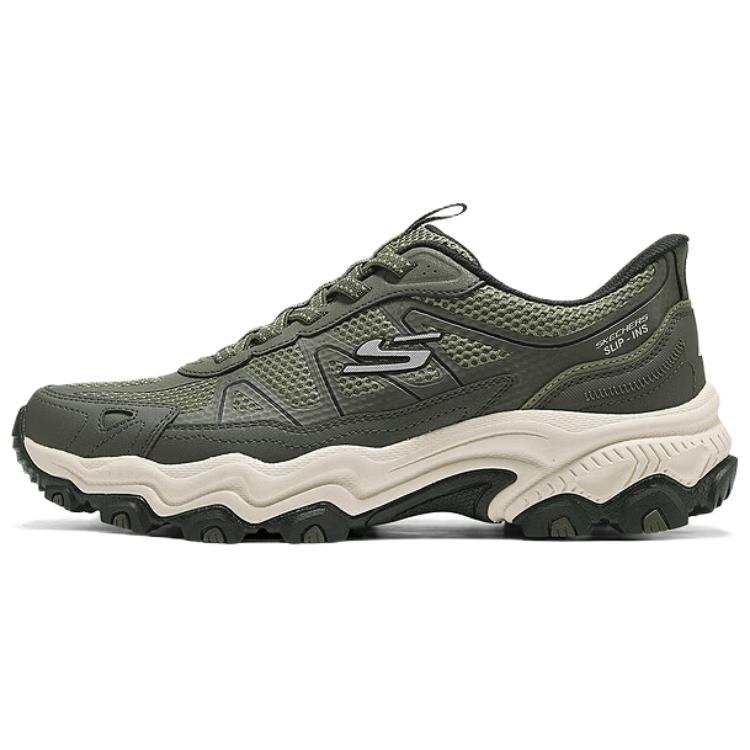 Skechers OUTDOOR MENS Mountaineering & Hiking Shoes Men's Low Top Olive/Black