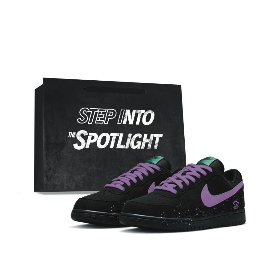 Nike Nike Big Low Lux Skateboard Shoes Unisex Low Top Black/Purple