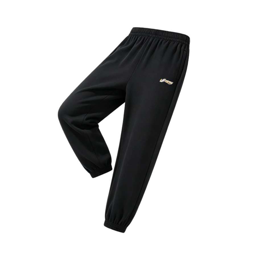 Li-Ning Li Ning Casual Pants Men's Black Moderate Cuffed Pants