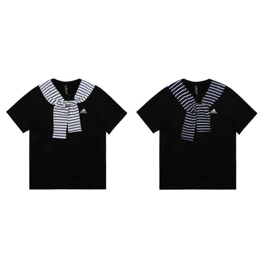 Adidas Adidas MUST HAVES T Shirts Unisex Black+Black Crew Neck Moderate Straight Fit