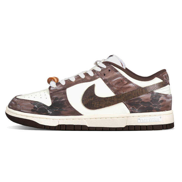 Nike Nike Dunk Skateboard Shoes Women's Low Top Brown/White