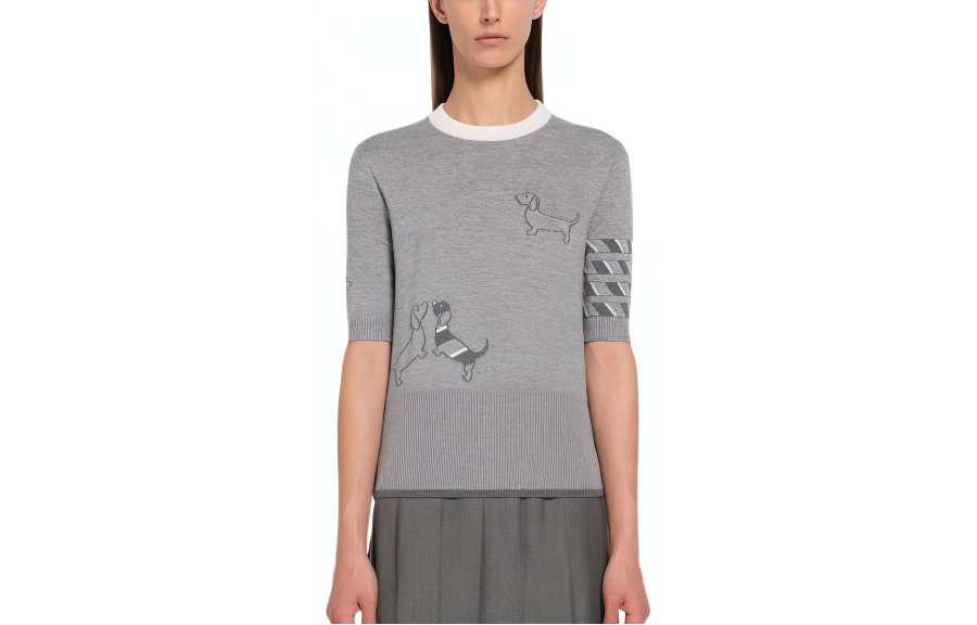 THOM BROWNE THOM BROWNE· Knitwear Women's Light Gray
