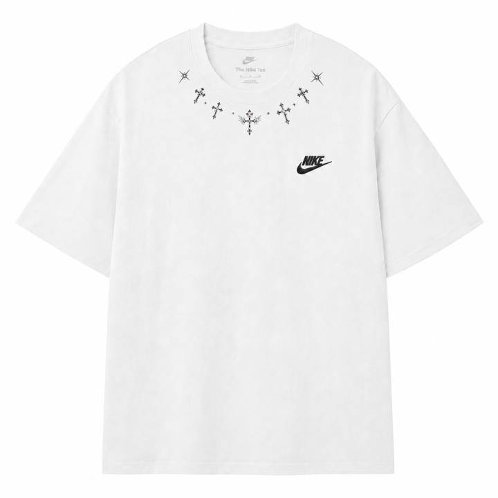 Nike Nike Sportswear T Shirts Unisex White Crew Neck Moderate Straight Fit