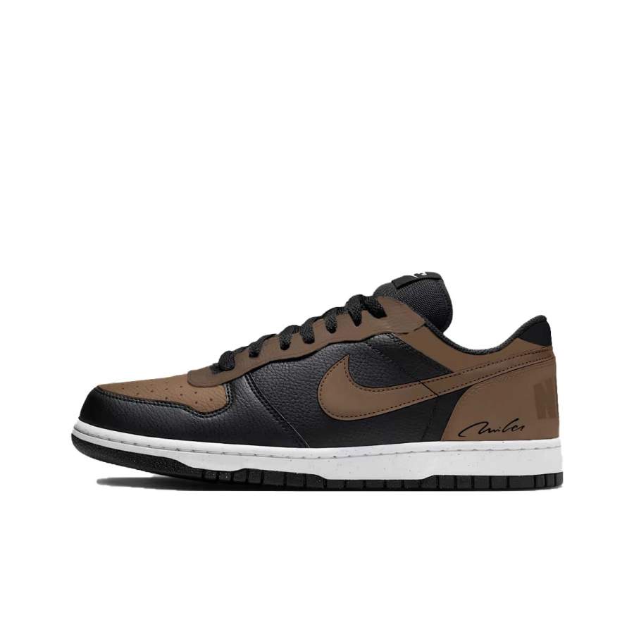 Nike Nike Big Skateboard Shoes Men's Low Top Brown Black Color Block