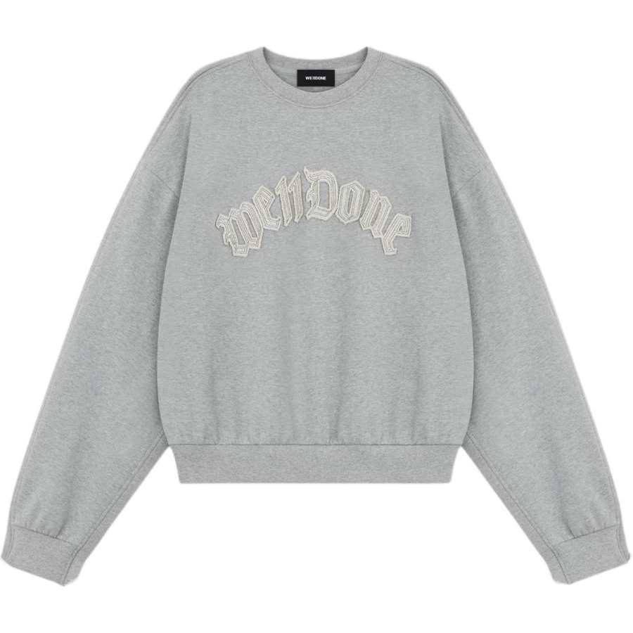 WE11DONE WE11DONE Sweatshirts Unisex Gray Crew Neck Moderate