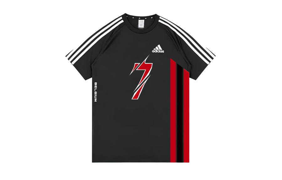 Adidas Adidas Football T Shirts Unisex Black Crew Neck Moderate