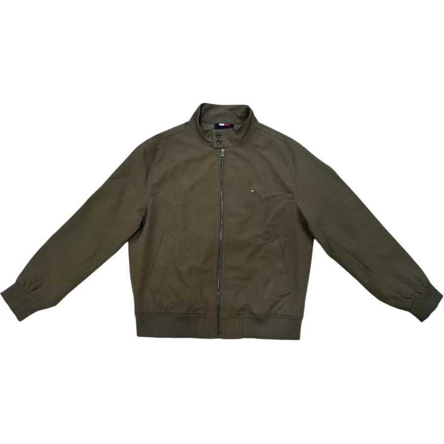 Tommy Hilfiger Jackets Men's Green Stand Collar Moderate