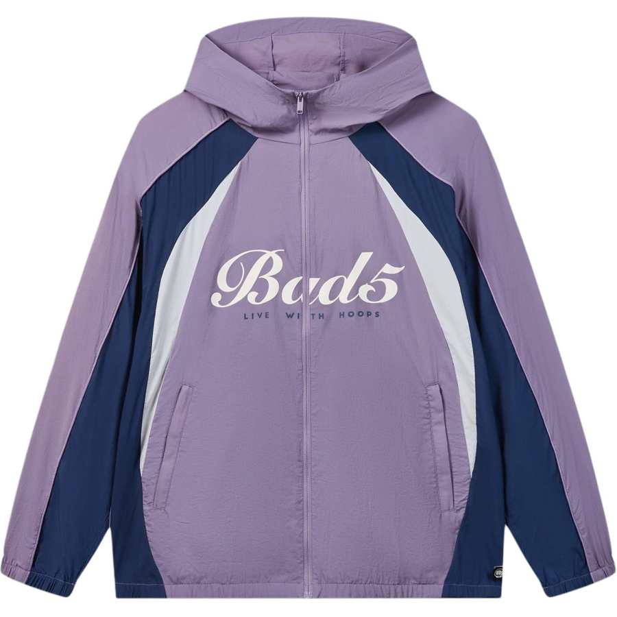 Li-Ning Li Ning BADFIVE Trench Coats Men's Ore Purple Hooded Non Detachable Moderate Straight Fit