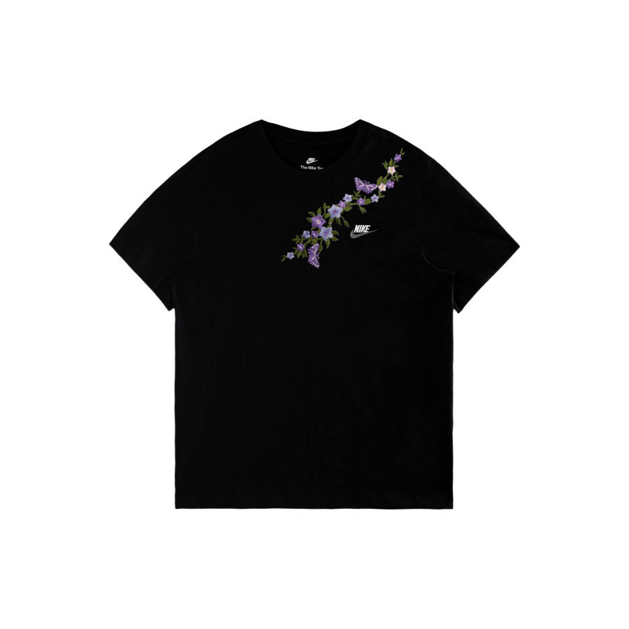 Nike Nike Sportswear Club T Shirts Unisex Black/White/Dark Gray Crew Neck Moderate