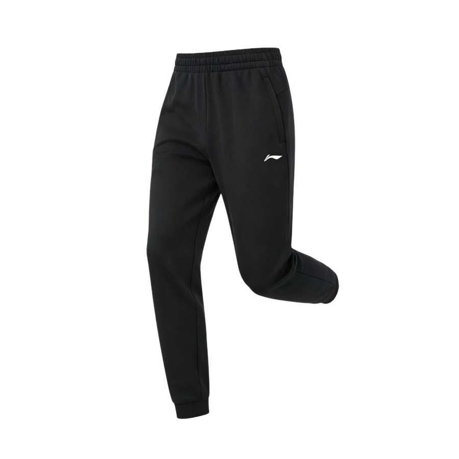 Li-Ning Li Ning Casual Pants Men's Black Moderate Cuffed Pants
