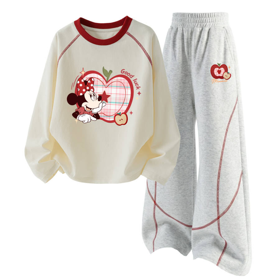 Disney Kids Casual Sportswear Crew Neck Thin Stretch Breathable
