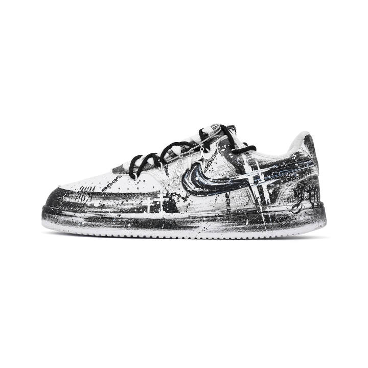 Nike Nike Court Vision 1 Skateboard Shoes Unisex Low Top Black White