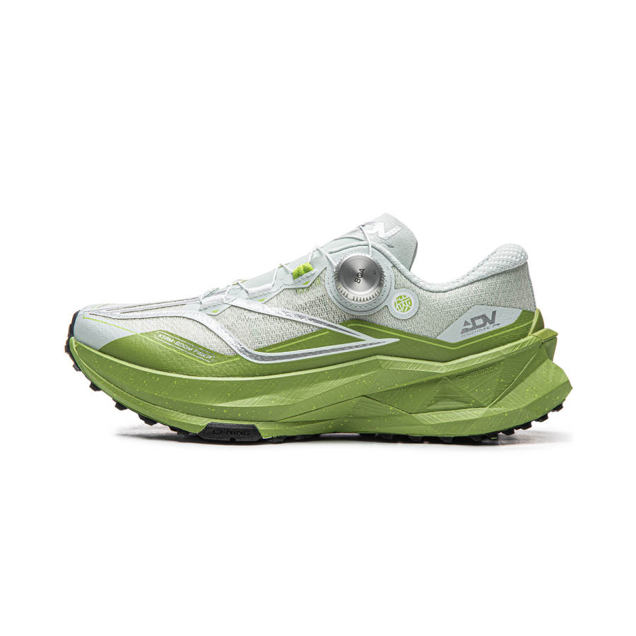 Li-Ning Li Ning De Lucas 3 PRO Breathable Rebound Low top Running Shoes Unisex Light Cyan Gray Grass Green