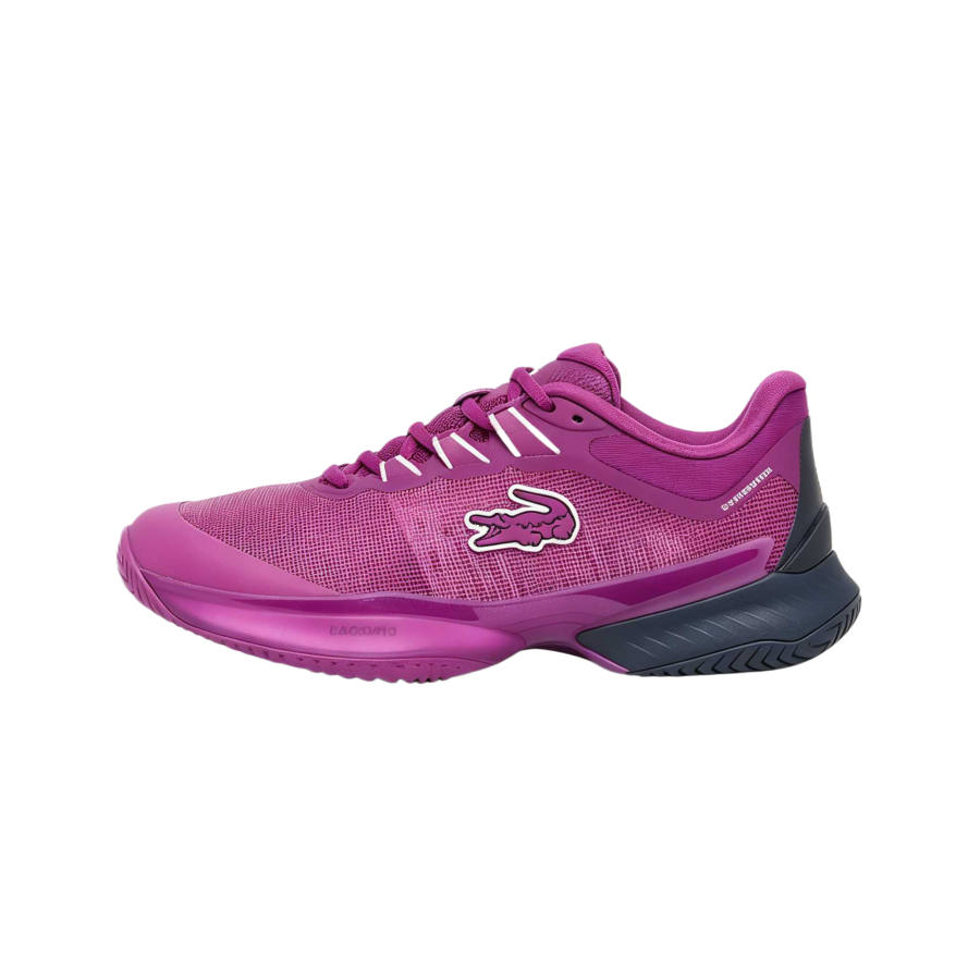 LACOSTE AG LT Tennis Shoes Women's Low Top Raspberry Purple/Gray