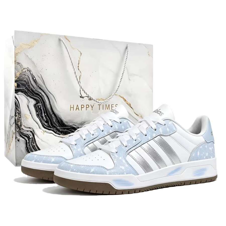 Adidas Adidas ENTRAP Skateboard Shoes Unisex Low Top White, Blue, Silver, Brown, Multicolor