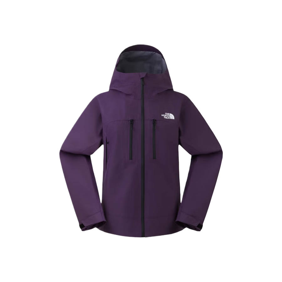 THE NORTH FACE Windbreaker Jackets Women's Long Dusk Purple Hooded Non Detachable Moderate