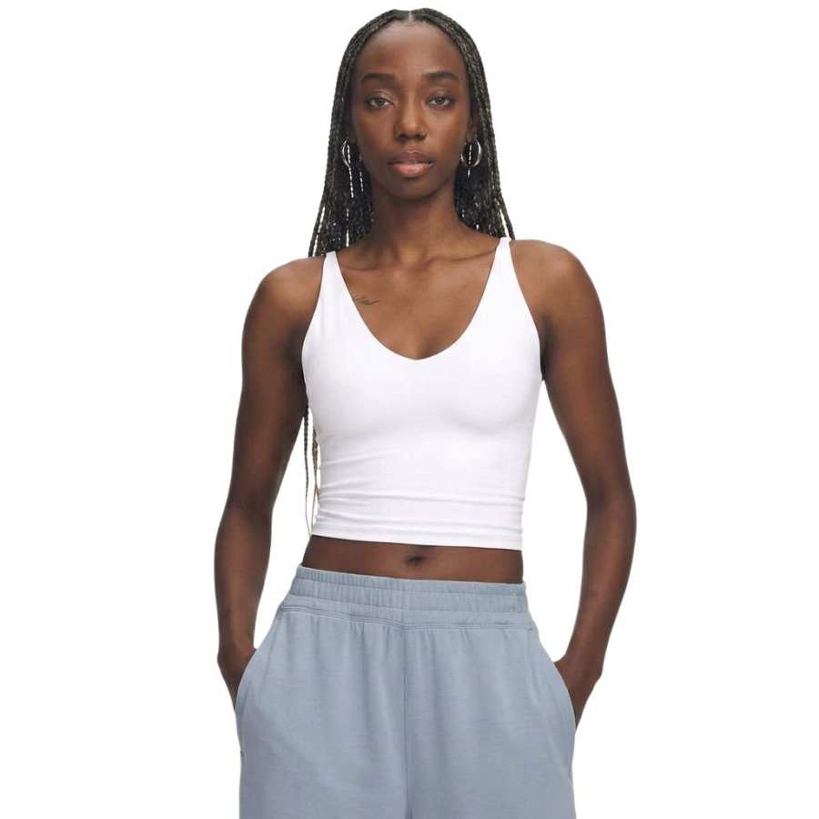Under Armour Sleeveless Sports Shirts Women's White 100 Camisole