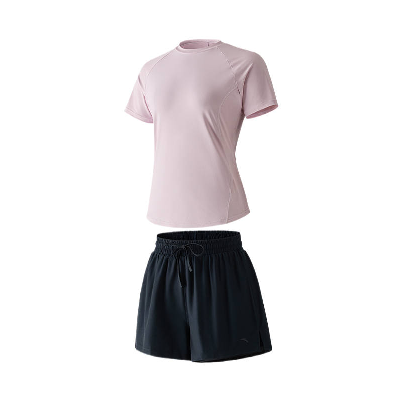 ANTA Swimsuit Sets Women's Pink Crew Neck Moderate