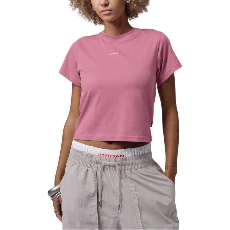 Jordan Jordan T Shirts Women's Desert Berry Crew Neck Moderate Straight Fit