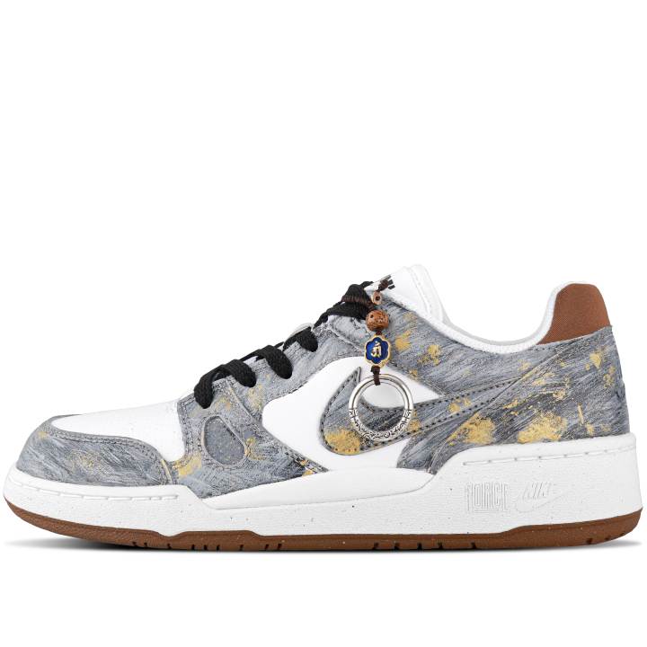 Nike Nike Full Force Skateboard Shoes Men's Low Top Gray/White