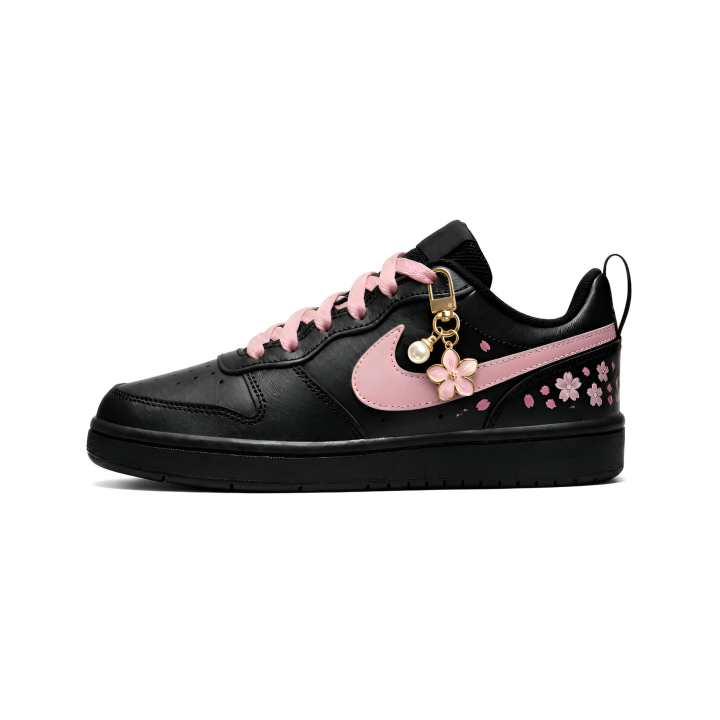 Nike Nike Court Borough 2 Skateboard Shoes Unisex Low Top Black White