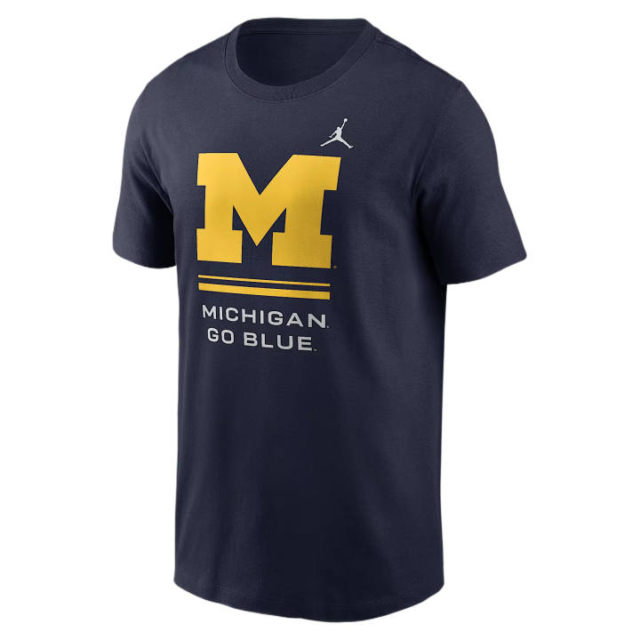 Jordan Jordan College Dri FIT T Shirts Men's University Marine Crew Neck
